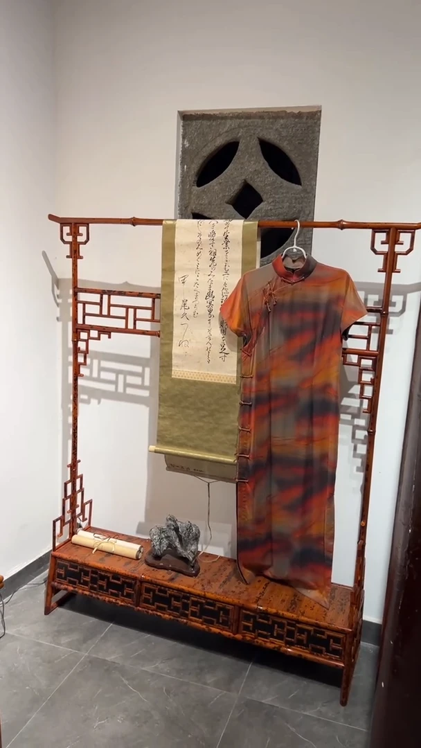 竹堡*湘妃竹衣架衣挂架