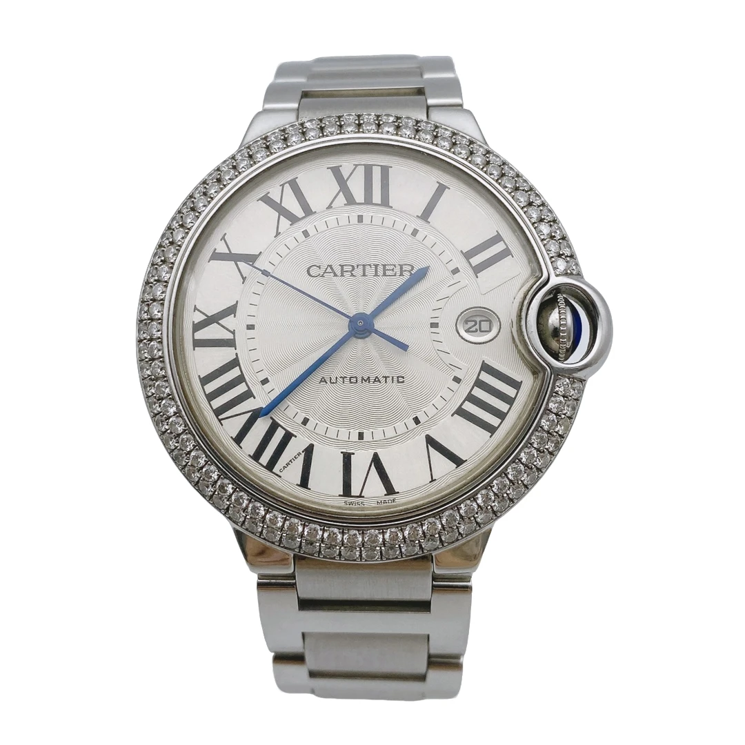 99新 Cartier/卡地亚 蓝气球系列自动机械男表W69012Z4表径42