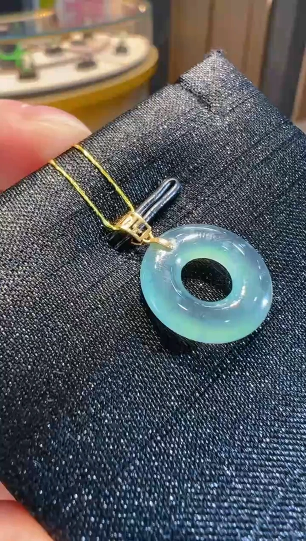 【闪购商品】翡翠吊坠(不含链)18K金镶嵌多样性发货一件