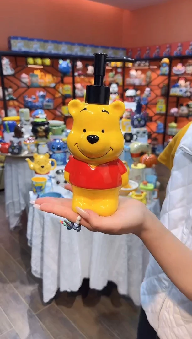 瓷片@@立体陶瓷分装按压瓶