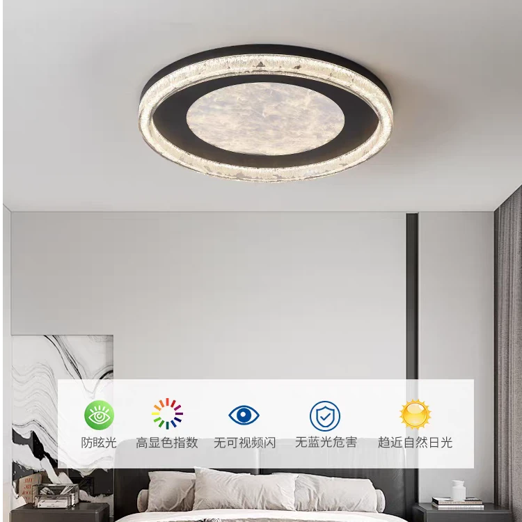 卧室灯意式艺术轻奢简约现代高级房间主卧餐厅书房灯具大气家用灯