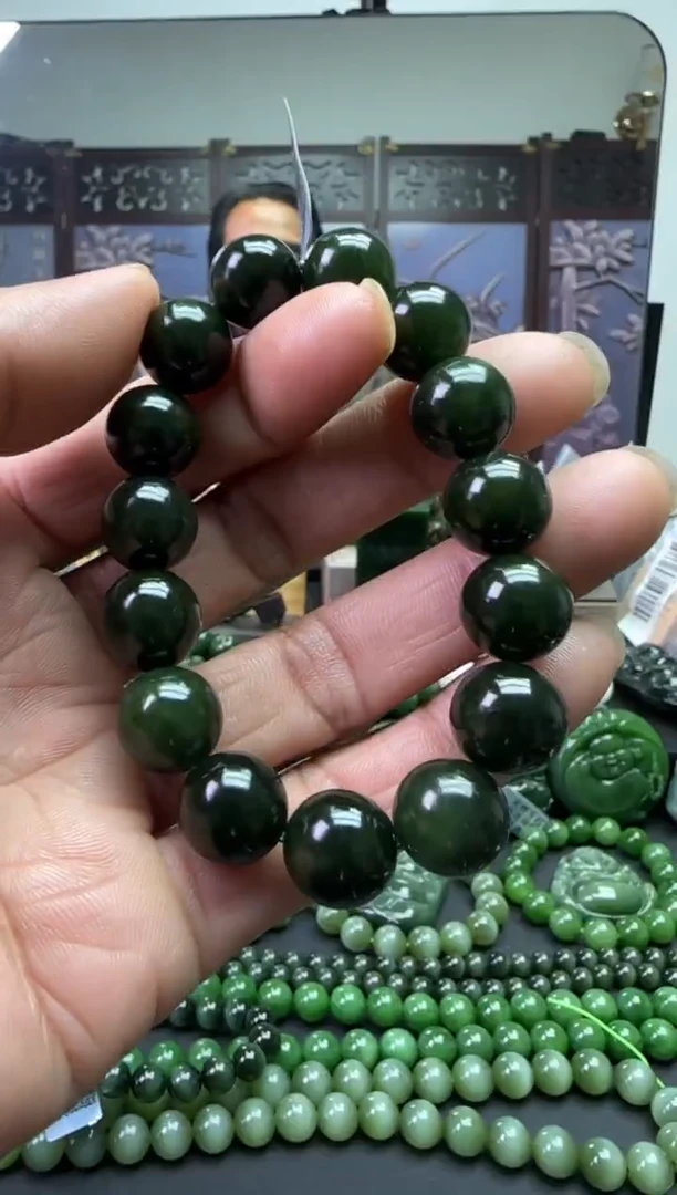 未镶嵌和田玉珠宝奇石手串
