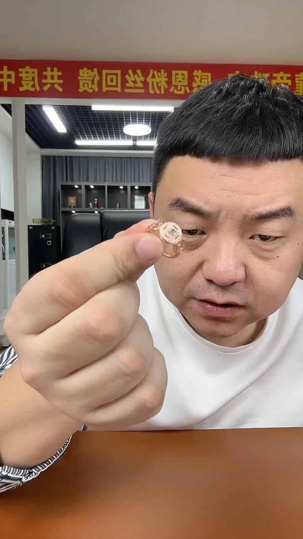 银S925镶嵌戒指翡翠柳*多样性发货一件