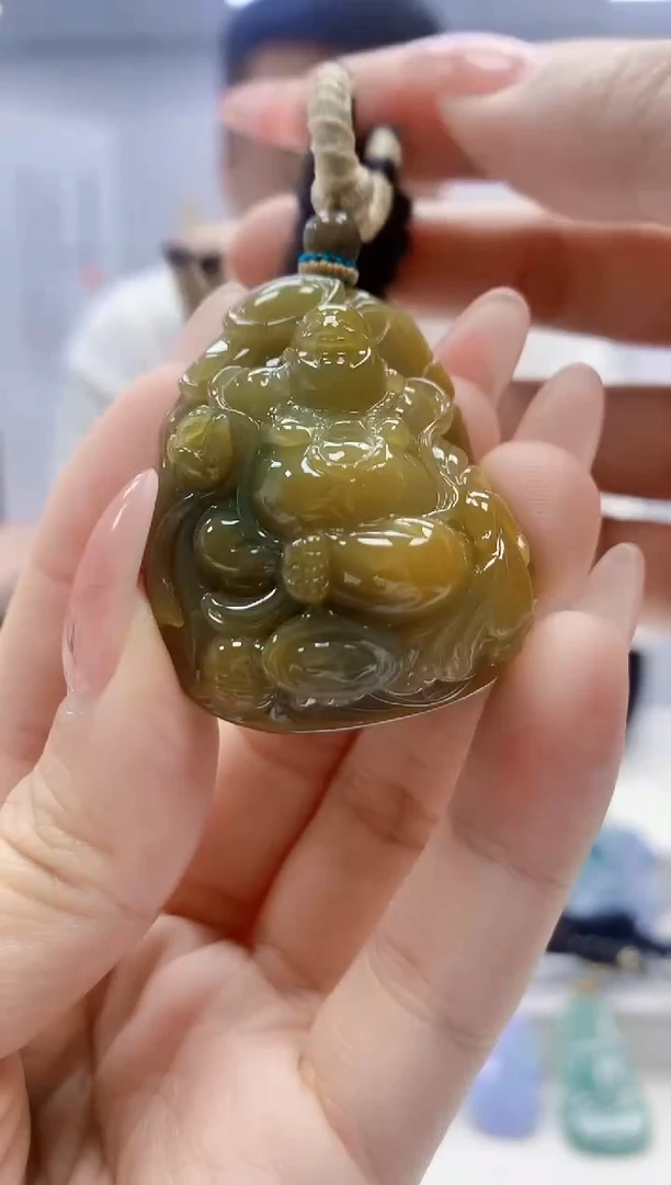 未镶嵌定制翡翠4898ty-毛货挂件102