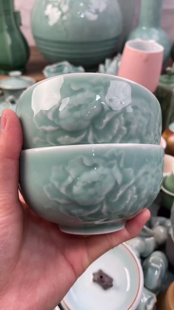 【闪购商品】2个 正品 慧仙青瓷 慧仙底款