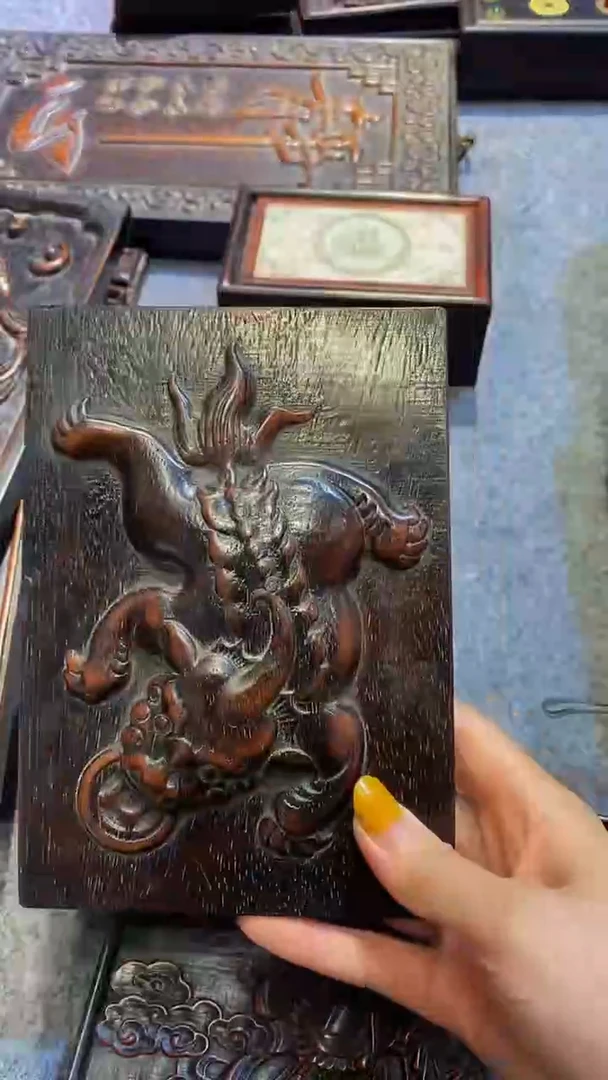 木?****?紫檀雕刻一木一拍