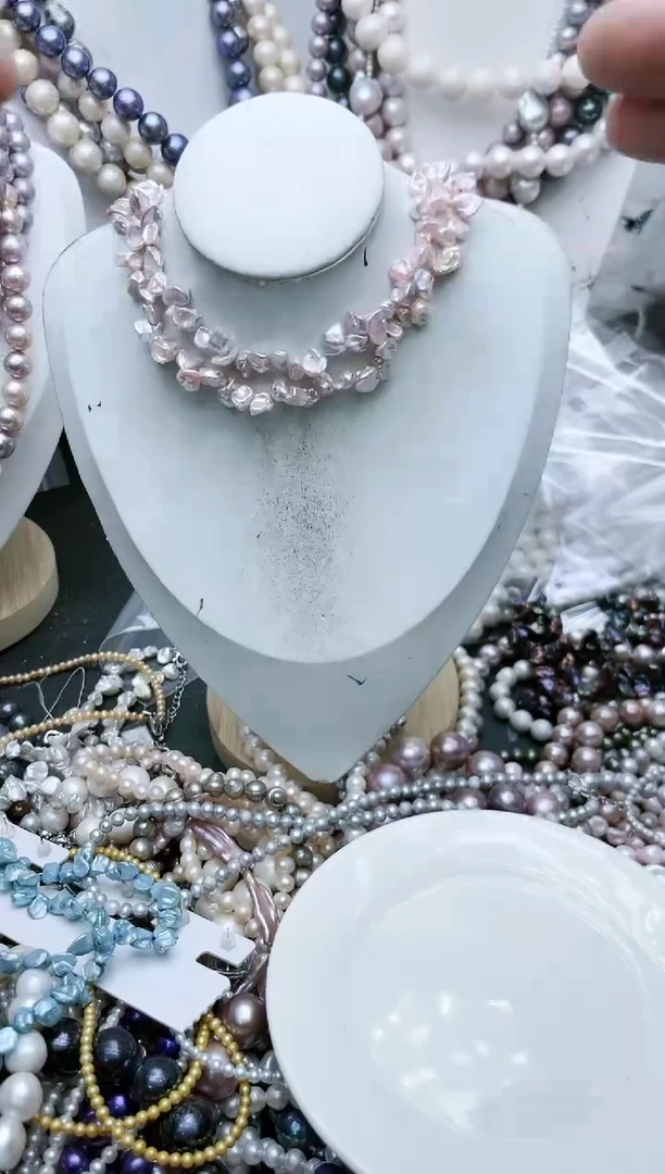 【闪购商品】淡水珍珠颈饰钛钢15