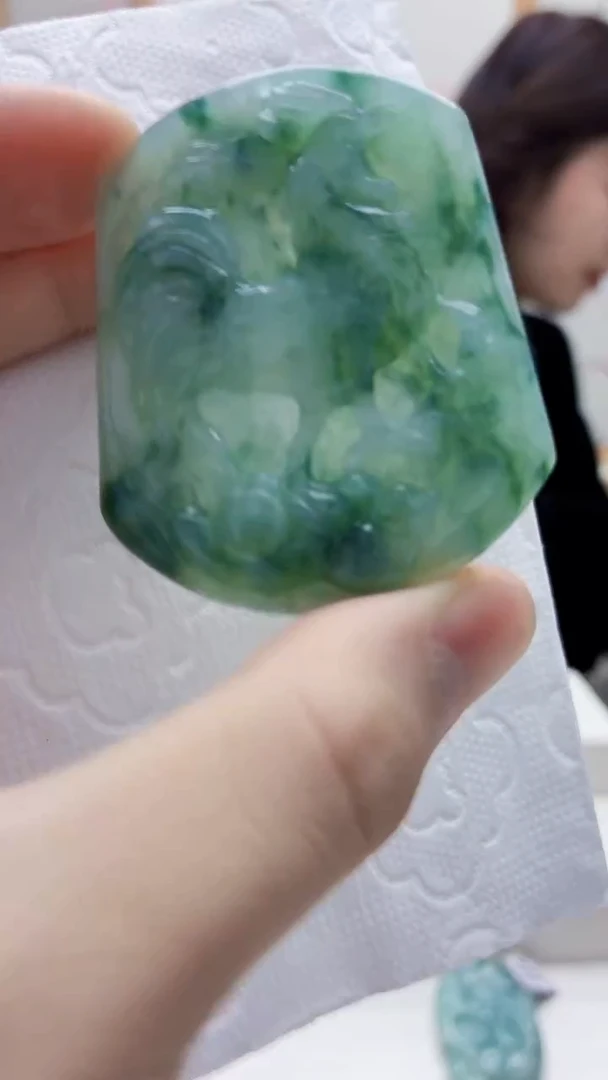 未镶嵌定制翡翠4829bb-毛货挂件74