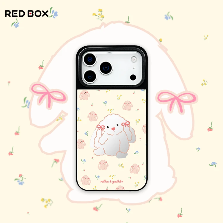 REDBOX“花田兔”系列iPhone17原创磁吸手机壳（镜面）