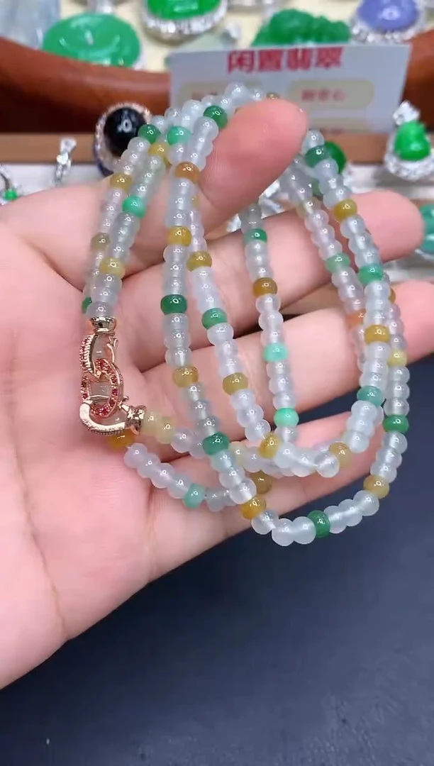 颈饰未镶嵌翡翠415-中国好珍宝