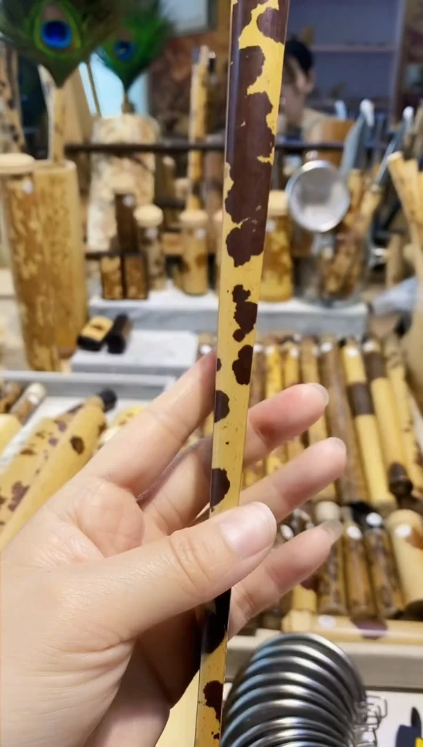 湘妃竹乌木小骨扇子一把