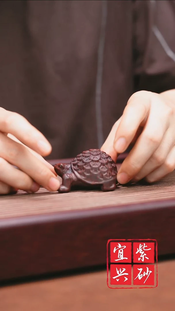 紫砂其他 宜兴原矿紫砂      金钱龟