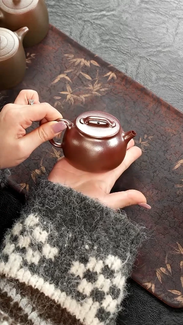 茶壶紫砂?****酒柴烧底槽青文人井栏150cc