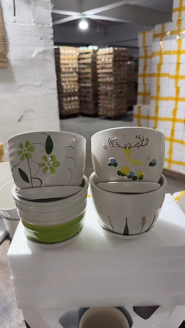 高温陶瓷花盆+Q222