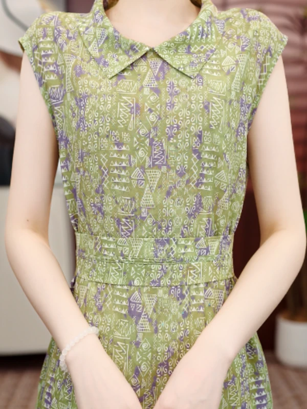 [送腰封]专柜上新衣香鬓影贵妇减龄连衣裙E-1025