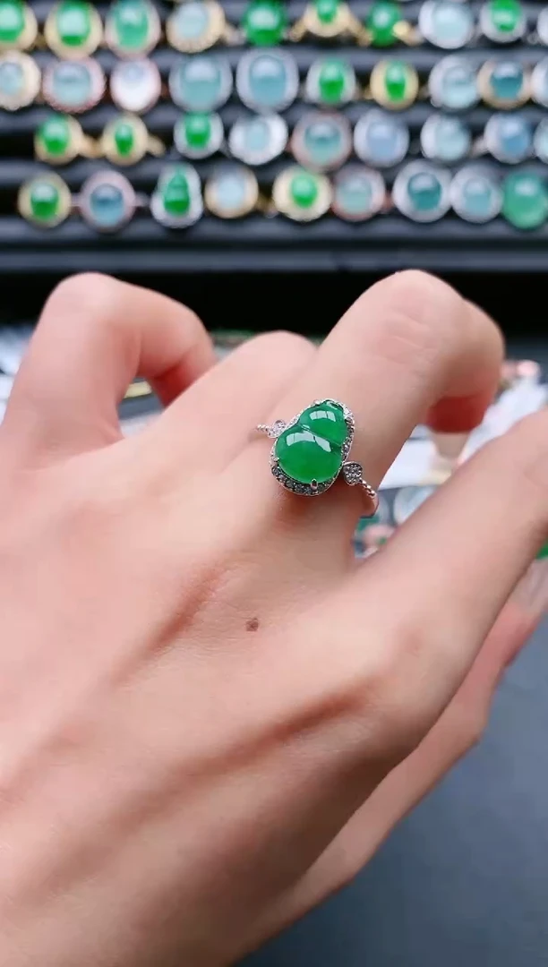 【闪购商品】翡翠戒指银S925镶嵌11111111