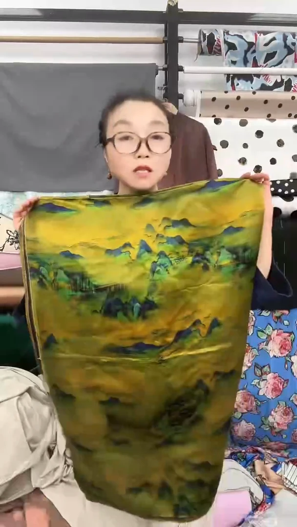 蚕丝香云纱-千里江山1.58米