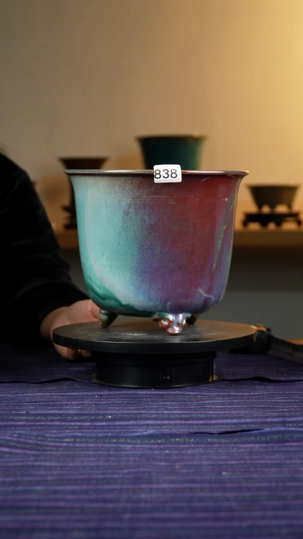 838窑变花盆19/16.5/22.5/20