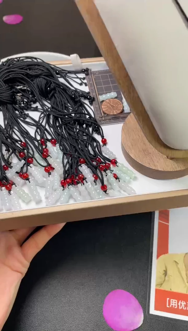 未镶嵌挂件翡翠竹节FL111配绳/多样性发其一CP