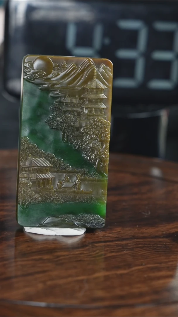 颈饰未镶嵌和田玉皇*和田玉牌