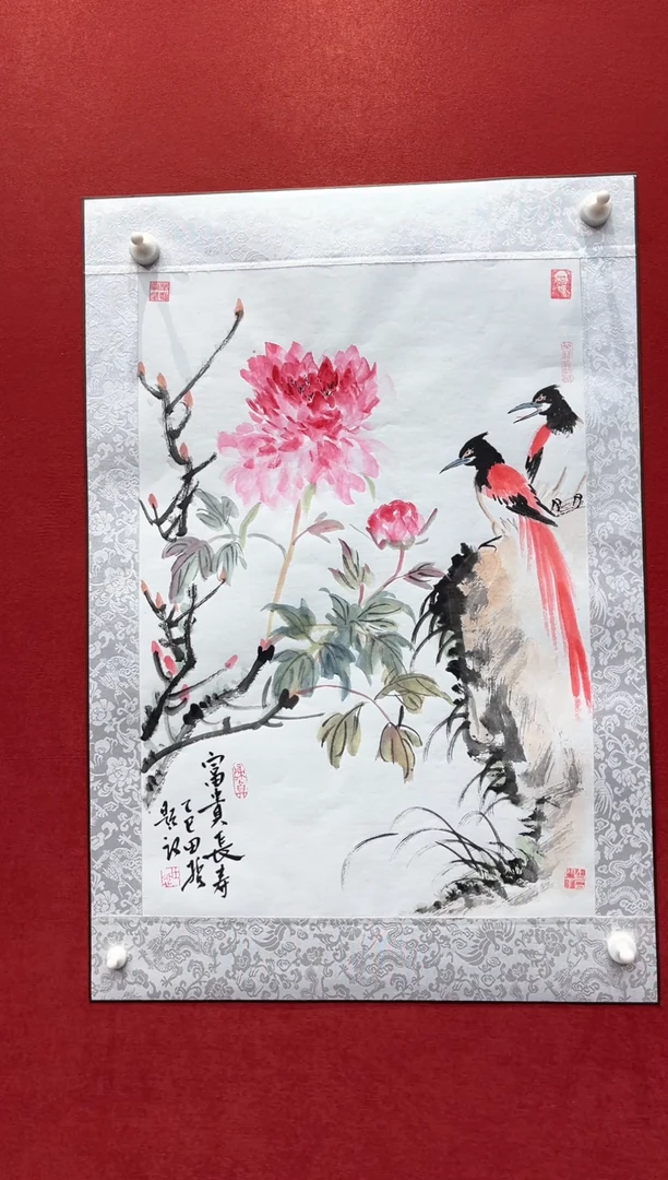 国画田哲老师现场创作 4