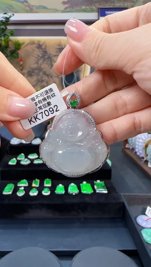 颈饰未镶嵌翡翠KK7092佛公
