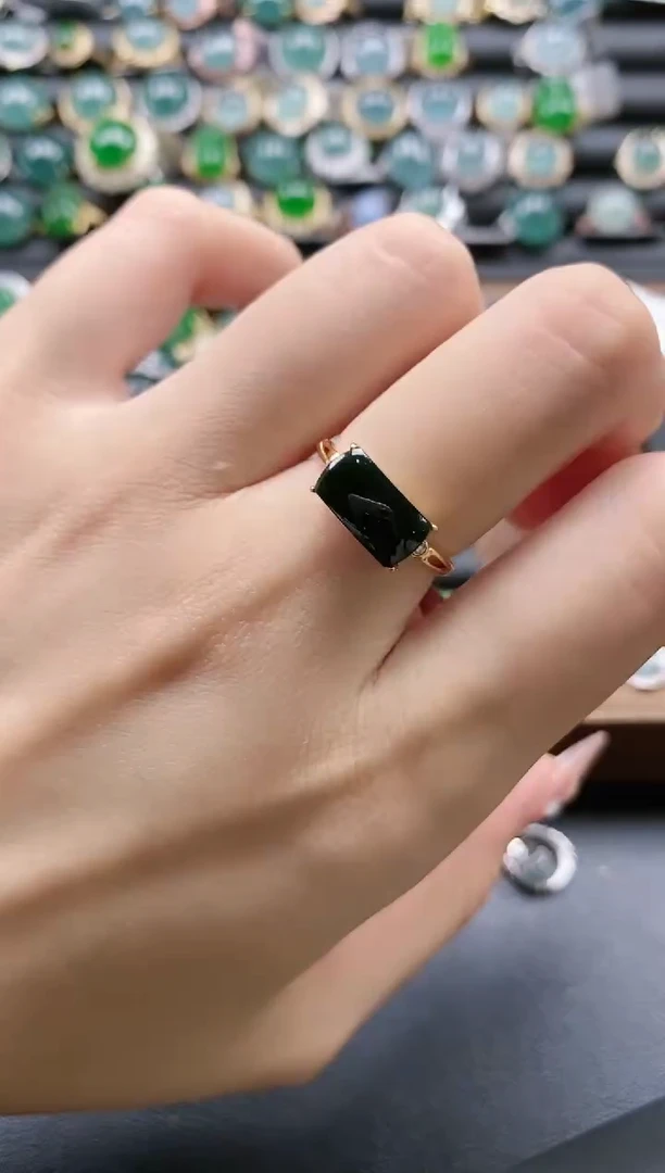 【闪购商品】翡翠戒指银S925镶嵌51151