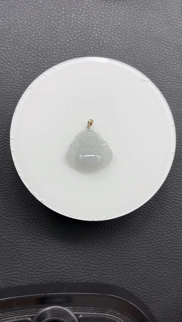 颈饰18K金镶嵌翡翠YM839-16 佛公