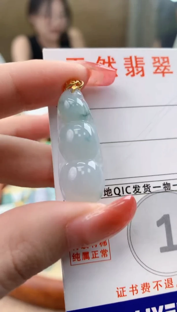 颈饰未镶嵌翡翠天然A货翡翠挂件