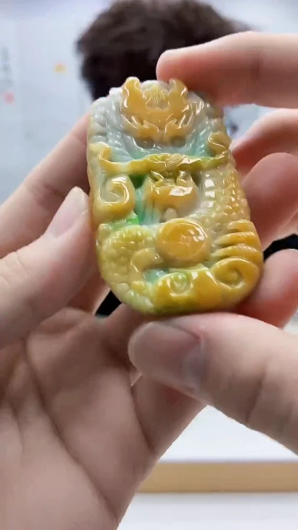 未镶嵌定制翡翠雨***…4688bb-毛货挂件