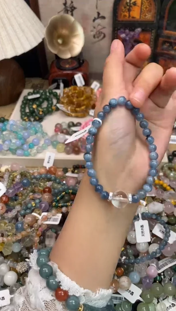 未镶嵌手链海蓝宝石317