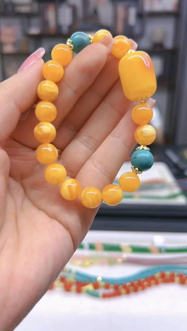 【闪购商品】蜜蜡手链未镶嵌DIY款S253