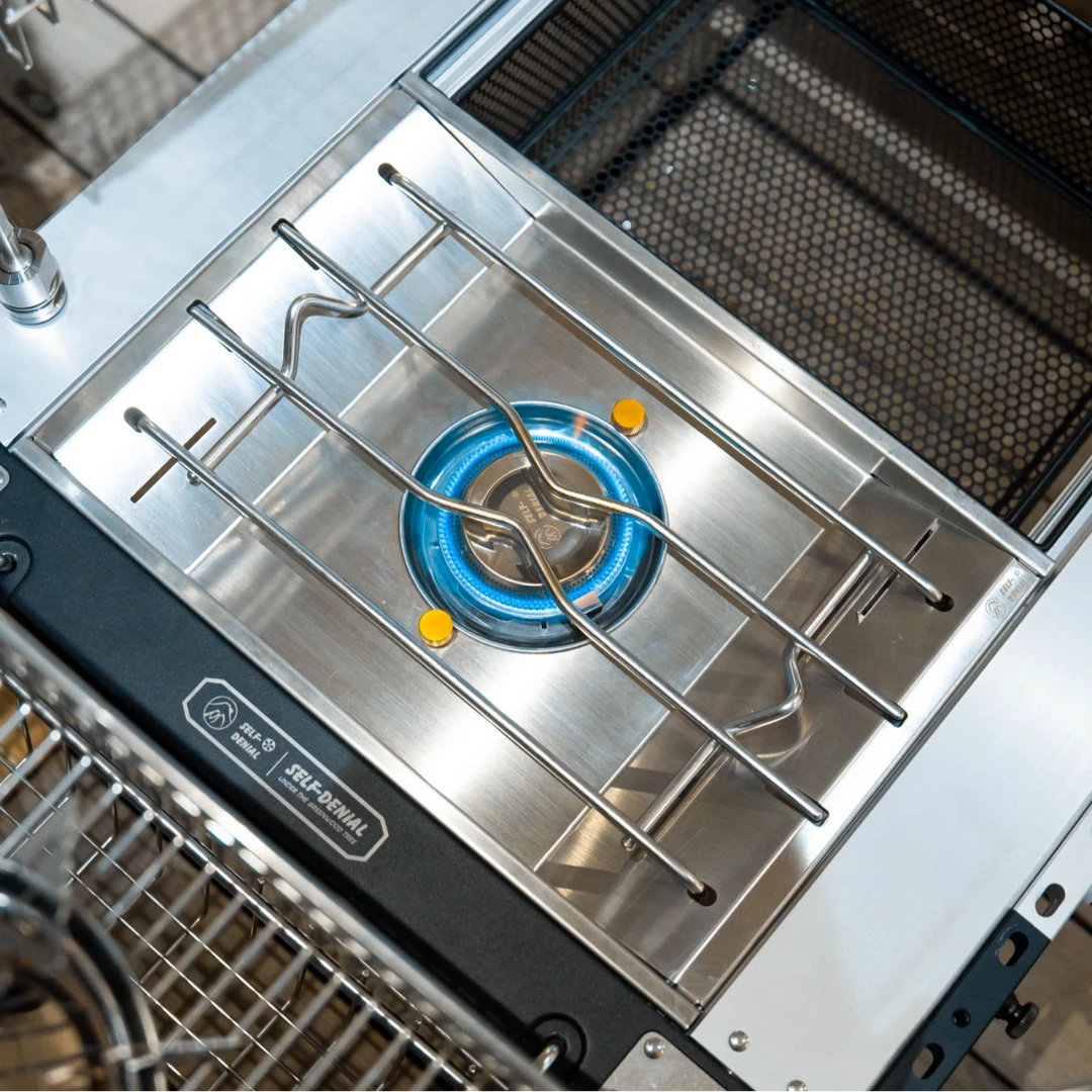 诧祭户外露营IGT桌一单位气炉可分体使用下陷式一单元炉头暴风炉