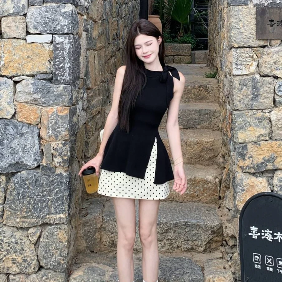 夏季小众女装小个子裙子套装女2025新款爆款洋气衣服小香风两件套