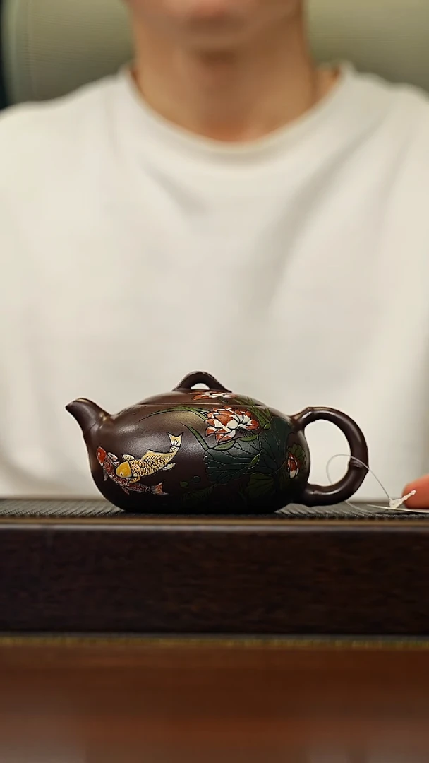 茶壶紫砂宜兴原矿 手工 紫砂壶容量260CC