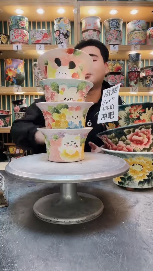 陶默认微瑕一物一拍1214-215-4个