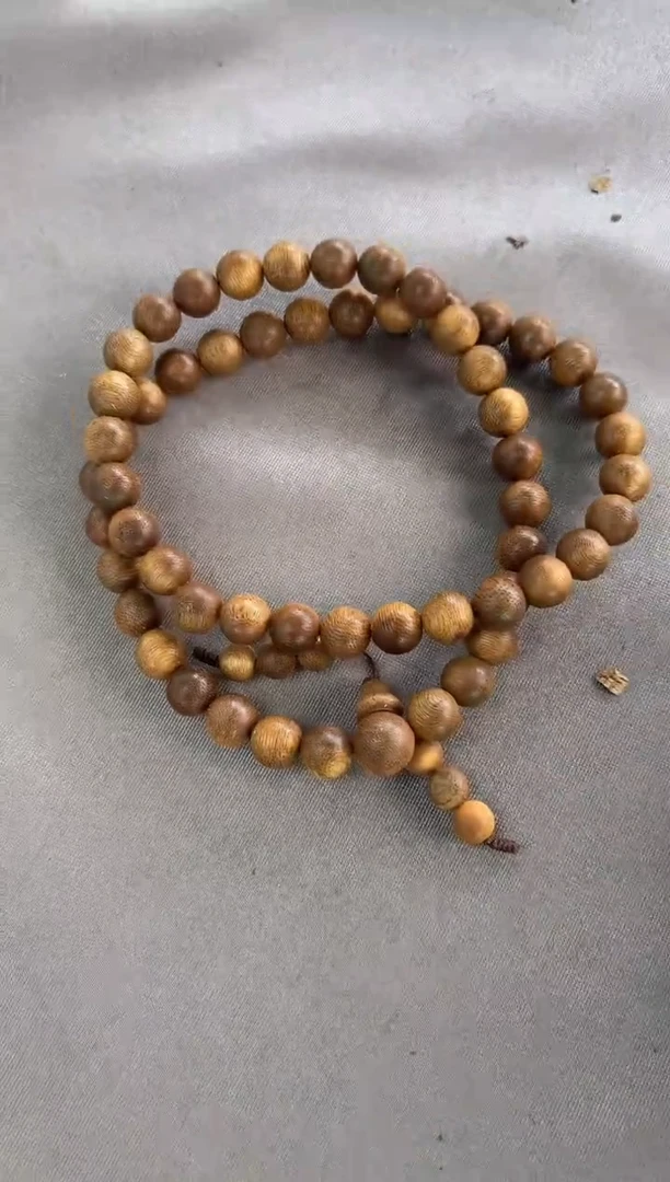 手串沉香黄油格10圆珠三圈多样性发一