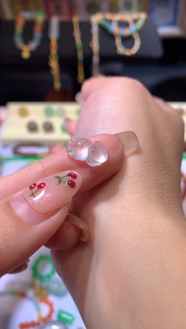 【闪购商品】定制翡翠未镶嵌小金鱼 1300+130