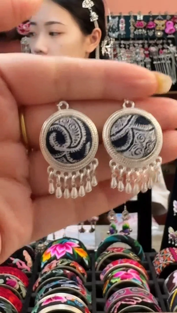 织绣艺枝独绣老绣饰品118