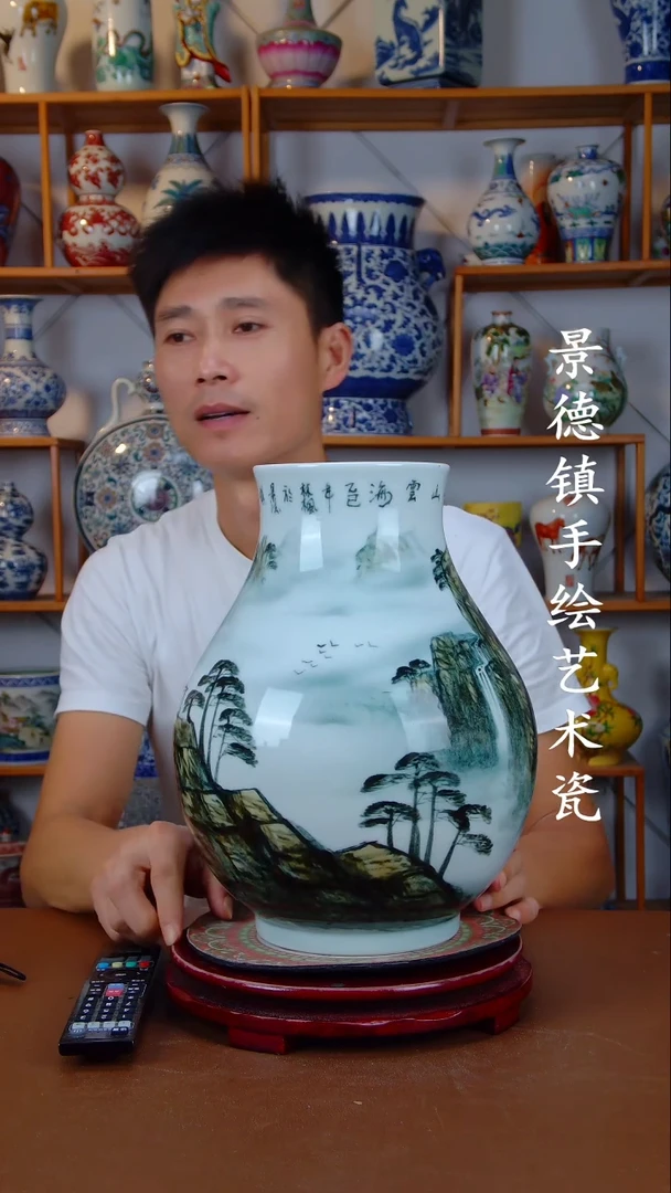 现代景德镇手工手绘陶瓷摆件25
