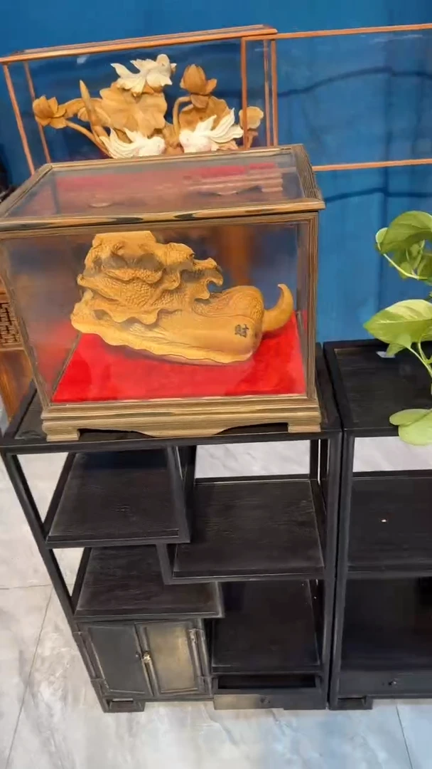 木黄杨木白菜摆件