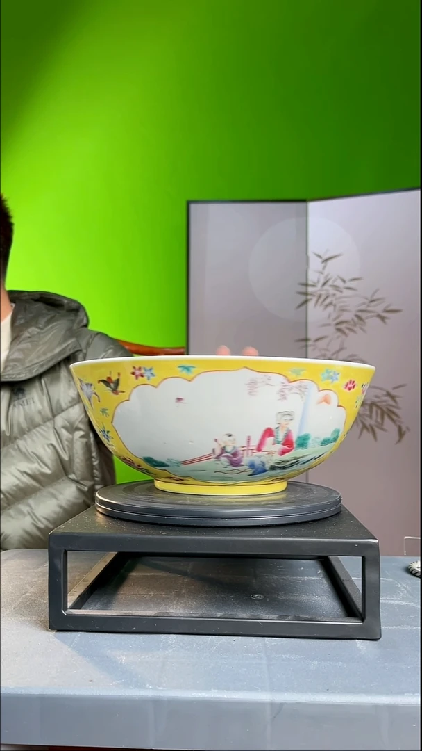 茶器M*G粉彩人物开创大碗
