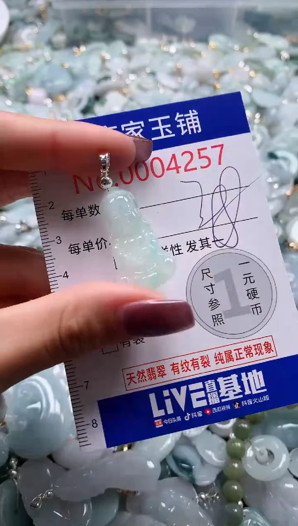 翡翠未镶嵌吊坠(不含链)4257