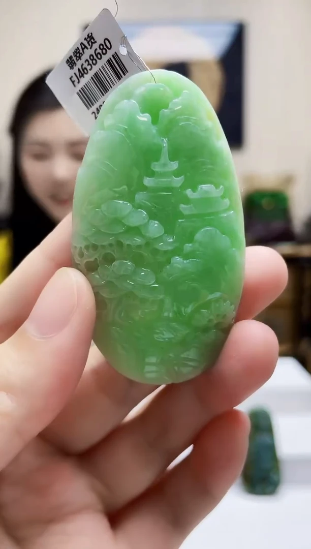 未镶嵌定制翡翠吊坠34