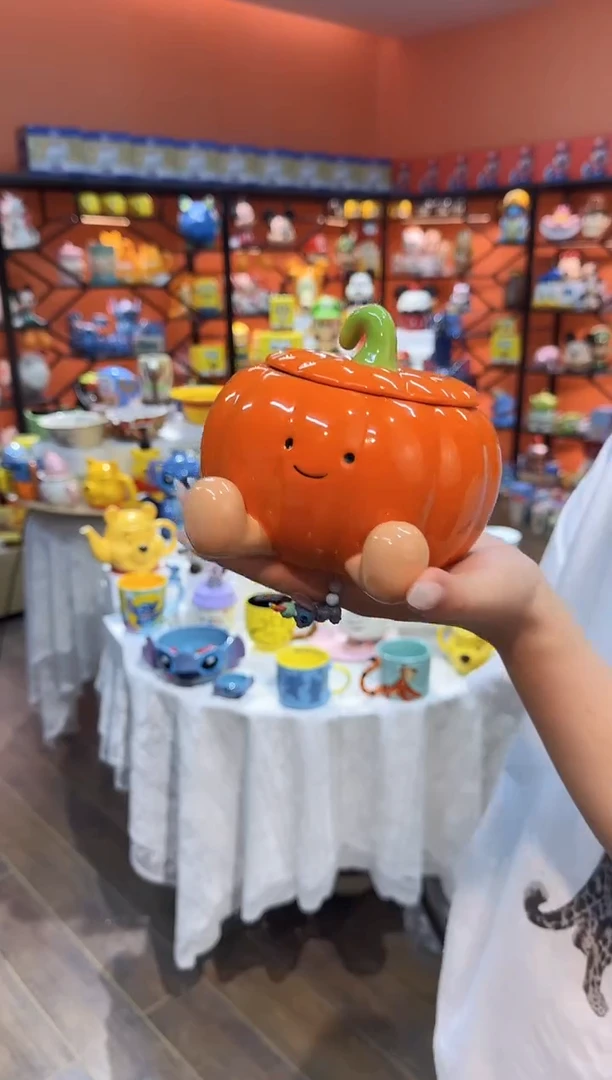 瓷片@@南瓜陶瓷笑脸炖盅