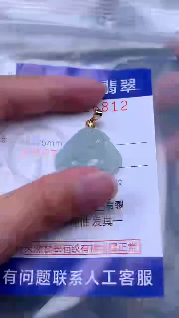 翡翠未镶嵌吊坠(不含链)1