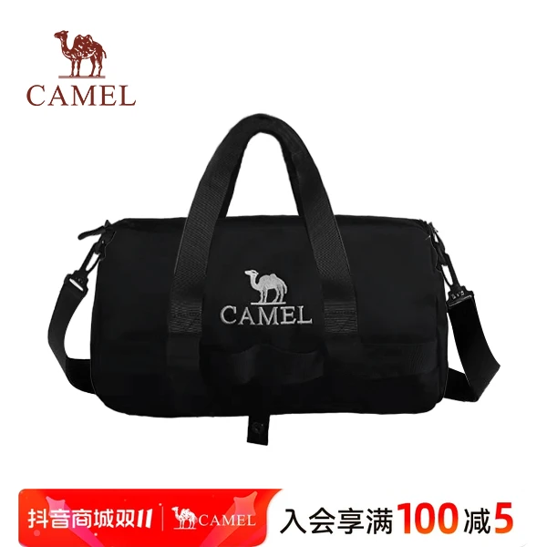 骆驼黑色单肩带运动休闲轻便斜挎包时尚拎包潮流驼包573C426019W