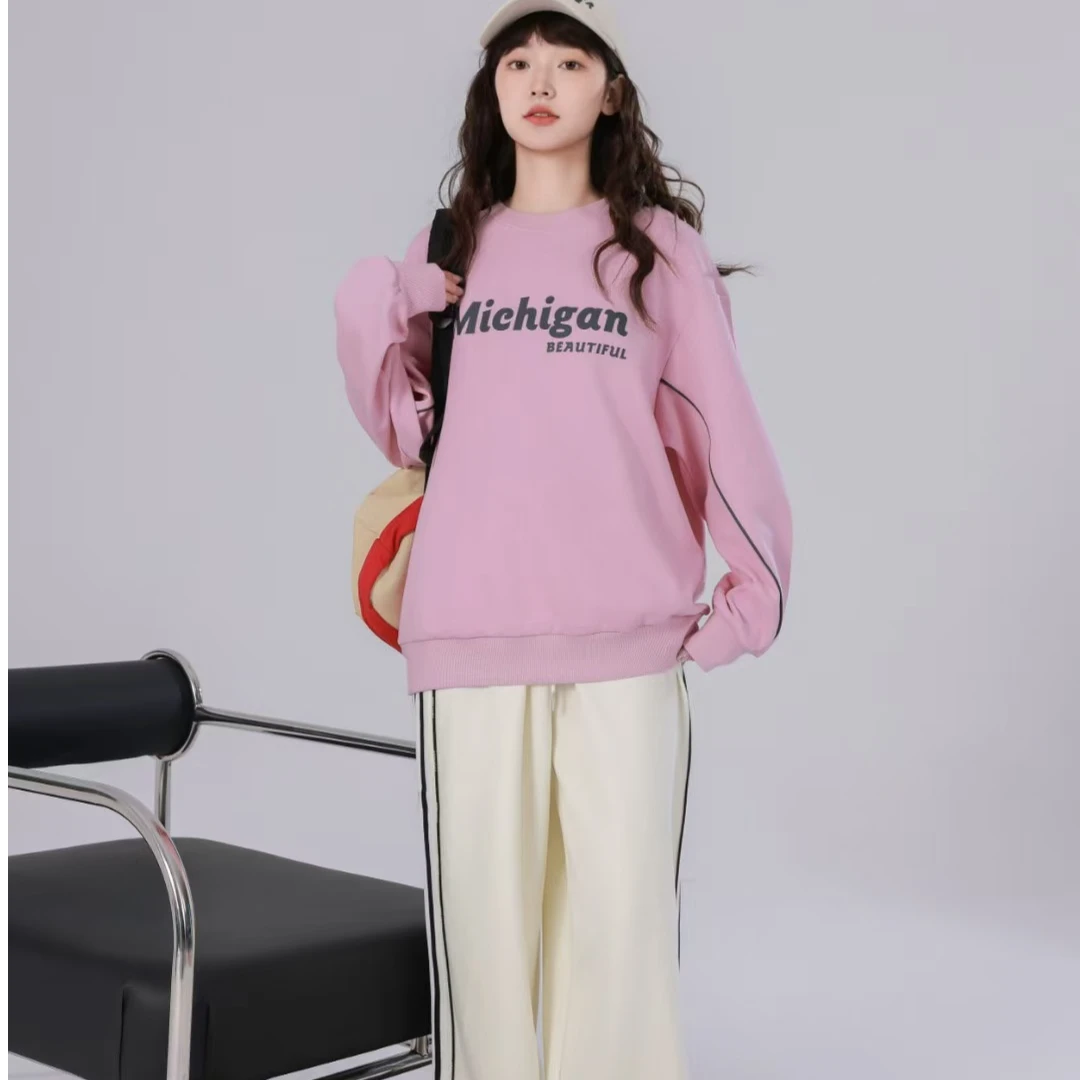 17038高端专享2025老林家天花板春季卫衣粉色