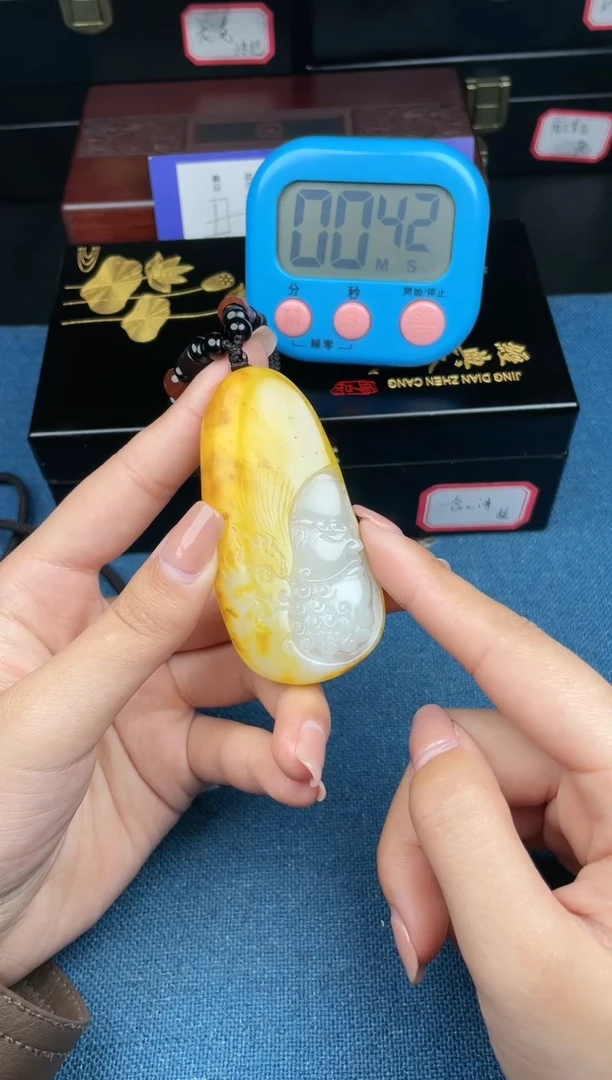 和田玉未镶嵌挂件1