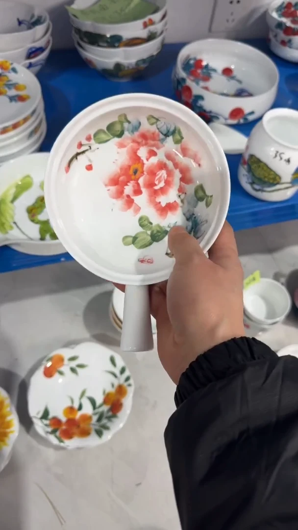 摆件陶瓷景德镇高温瓷（平底锅）福利价微瑕